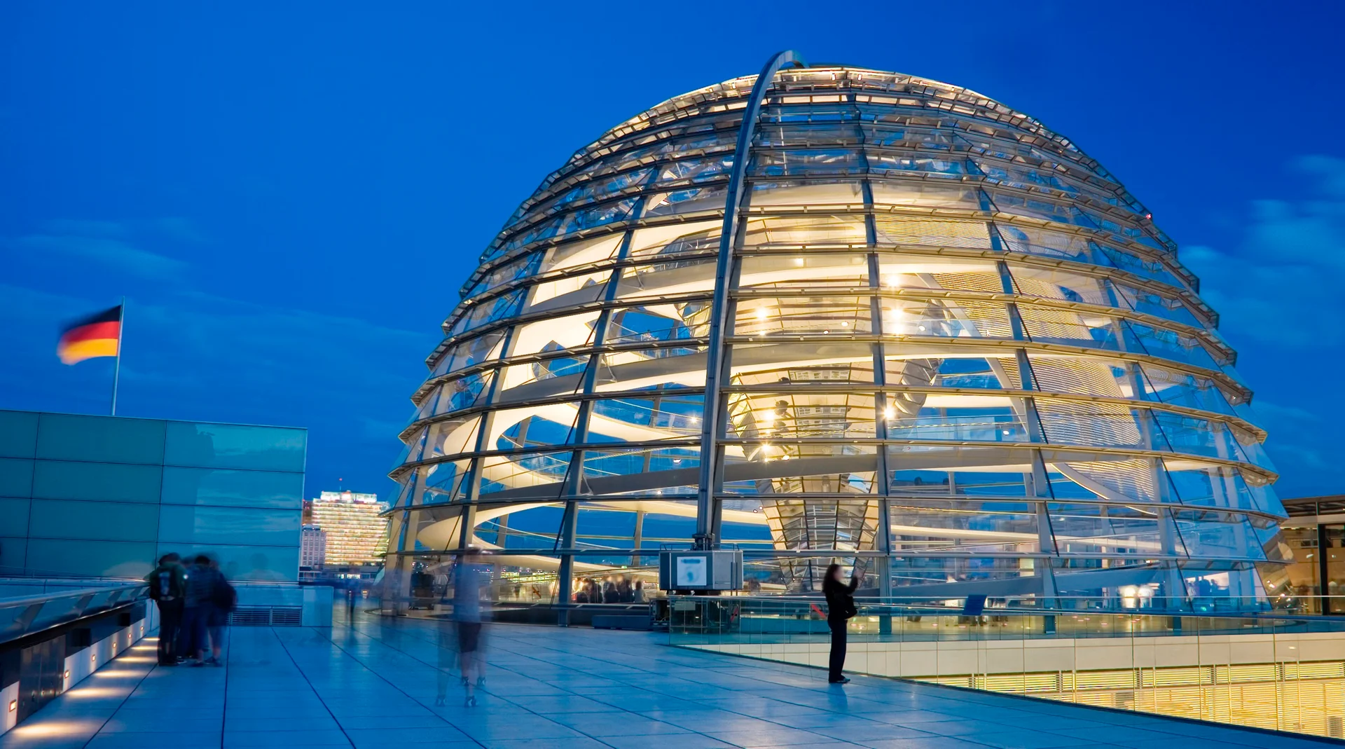 Berlin Reichstag Dome photographed by Marc Pinter.