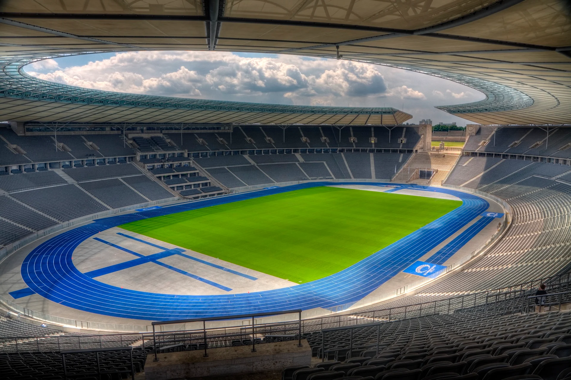 Olympiastadion in Berlin photographed by Marc Pinter.